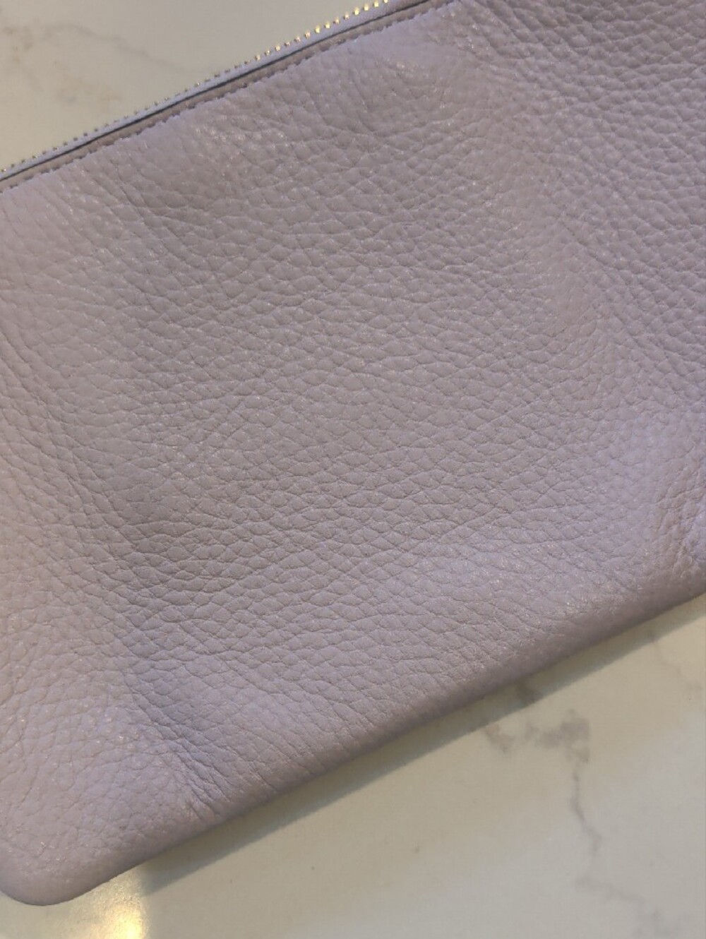 kate spade Lilac Pebble Leather Wristlet with Gold Logo - Picture 4 of 10